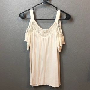 A lacy tank top